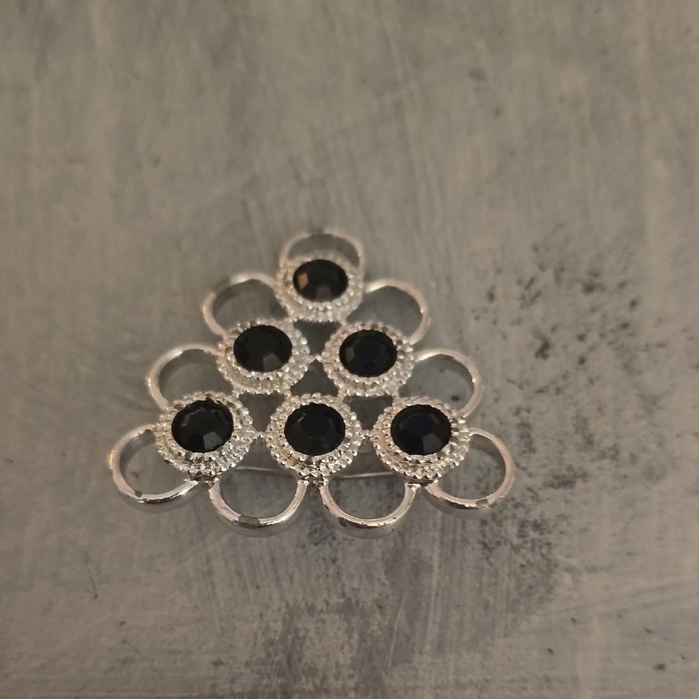 Elegant Silver and Black Women's Jewelry Piece